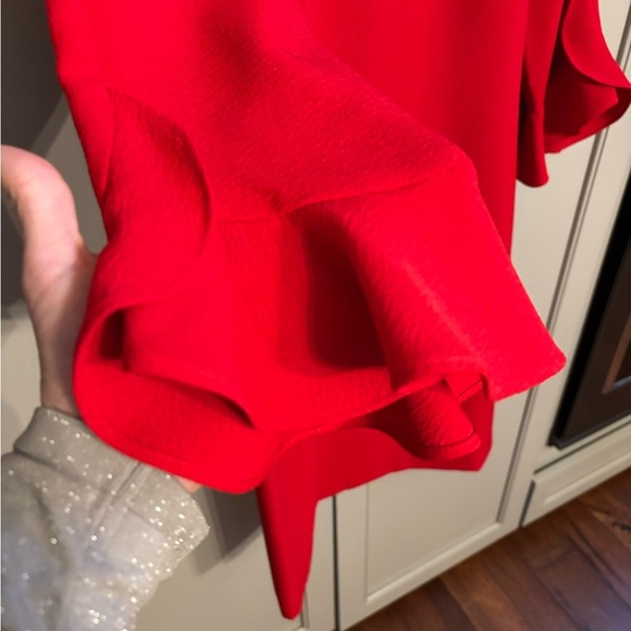 Karl Lagerfeld Paris red midi dress sz 6 - Picture 4 of 6